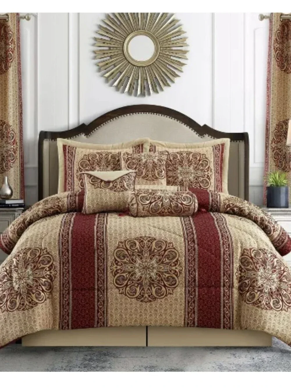 Nanshing 9pc Queen Myhand Comforter Set Red